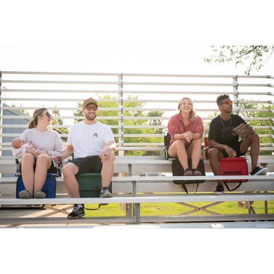 Stansport Folding Stadium Seat With Arms Green/Tan 9 Stansport Folding Stadium Seat With Arms Green/Tan - Image 9