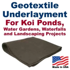 UnderGuard 5 Foot Wide Polypropylene Nonwoven Geotextile Underlayment Protective Liner For Koi Ponds, Water Features, And Landscaping, 50 Foot Roll -Garden Furniture Store GUEST 03b3f137 07f0 47e5 b7b8 0b357f3a4238