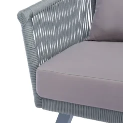 Belmi 4pc Rope Living Set - Gray - Safavieh -Garden Furniture Store GUEST 044b86f2 037f 4659 a20b 0f6a665e7138