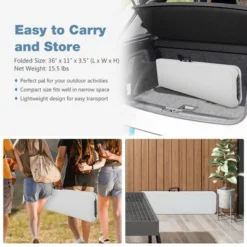 Costway 6 FT Portable Folding Bench Outdoor Picnic Bench 550 Lbs Limited For Dining 16 Costway 6 FT Portable Folding Bench Outdoor Picnic Bench 550 Lbs Limited For Dining -Garden Furniture Store GUEST 068d7f94 2937 4166 be65 ebd572555f93