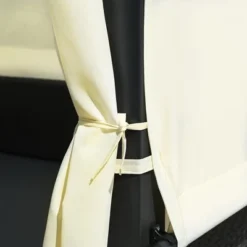 Patio Outdoor 3-Seat PE Rattan Swing Bed With Adjustable Curtains-ModernLuxe -Garden Furniture Store GUEST 06d9b06a 887d 4e58 86b7 69e3ba308d56