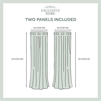 Set Of 2 Canvas Grommet Top Light Filtering Window Curtain Panels - Nicole Miller 4 Set Of 2 Canvas Grommet Top Light Filtering Window Curtain Panels - Nicole Miller - Image 4