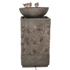 Sunnydaze Decor Sunnydaze 25"H Electric Polyresin Three Bathing Birds Outdoor Water Fountain With LED Light -Garden Furniture Store GUEST 07082d5f 7f56 4f77 ac2e fd92cee2d6dd