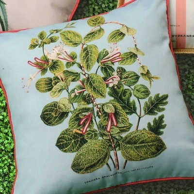 20" X 20" Leafy Floral Square Patio Throw Pillow - New York Botanical Garden 4 20" X 20" Leafy Floral Square Patio Throw Pillow - New York Botanical Garden - Image 4