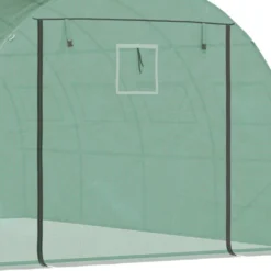 Outsunny Walk-in Tunnel Greenhouse With 2 Zippered Mesh Doors Upgraded Hot House, Green, 13' X 10' X 6.5' -Garden Furniture Store GUEST 0942f4bd 751f 4d36 b00d 0ac0395e2c60