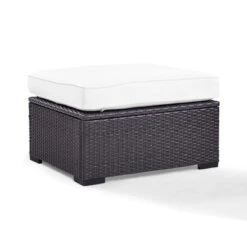 Biscayne Outdoor Wicker Ottoman - White - Crosley 12 Biscayne Outdoor Wicker Ottoman - White - Crosley -Garden Furniture Store GUEST 09dbbb72 6326 42f6 a7d7 f2f8779a86be
