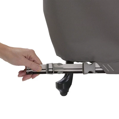 Classic Accessories Ravenna Water-Resistant Rectangle Table Cover, Dark Taupe 3 Classic Accessories Ravenna Water-Resistant Rectangle Table Cover, Dark Taupe - Image 3