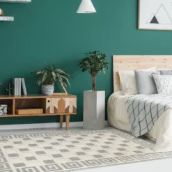 Traditional Geometric Infinity Border Indoor Outdoor Area Rug By Blue Nile Mills -Garden Furniture Store GUEST 0a94f8fc 88f6 4f0a 83fc 32a4816b696a