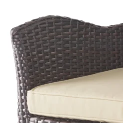 Braxton Wicker Swivel Patio Bar Stool With Cushion - Multi-Brown - Christopher Knight Home -Garden Furniture Store GUEST 0ac1d744 959f 4277 bcfa d046089a78c6