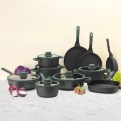 BergHOFF FOREST Nonstick Wok Pan, Strainer Glass Lid With Spoon Rest -Garden Furniture Store GUEST 0b2e622f 6a7f 43d9 83f3 ea747a82625e