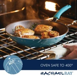Rachael Ray Cook + Create Aluminum Nonstick Frying Pan 12.5" Agave Blue -Garden Furniture Store GUEST 0c453726 f5f5 41fe bcfb df7acfa30c5e