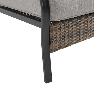 Dahlia Outdoor Steel Sofa Taupe/Matte Black - Crosley 10 Dahlia Outdoor Steel Sofa Taupe/Matte Black - Crosley - Image 10