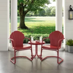 3pc Tulip Seating Set - Red - Crosley 8 3pc Tulip Seating Set - Red - Crosley -Garden Furniture Store GUEST 0ce9b8da 476f 4adb 9479 0588063c2bba