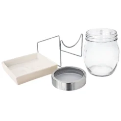 Tribest GEO Sprouting Jar System With Stainless Steel Rack And Ceramic Base Plate – Clear -Garden Furniture Store GUEST 0db44342 1f1d 4440 af90 29990d9b606e