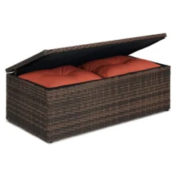 6pc Wicker Outdoor Conversation Set With Cushions - Orange - EDYO LIVING 27 6pc Wicker Outdoor Conversation Set With Cushions - Orange - EDYO LIVING -Garden Furniture Store GUEST 0de9805e d4ed 4afc bcb4 ca5c32355f25
