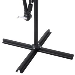 Sunnydaze Decor Sunnydaze Outdoor Steel Cantilever Offset Patio Umbrella With Air Vent, Crank, And Base - 9.25' -Garden Furniture Store GUEST 108049d3 f8eb 4c8a b2fe 2923fc679419