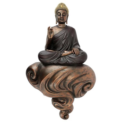 Design Toscano Enlightened Buddha On A Cloud Floating Wall Sculpture 2 Design Toscano Enlightened Buddha On A Cloud Floating Wall Sculpture - Image 2