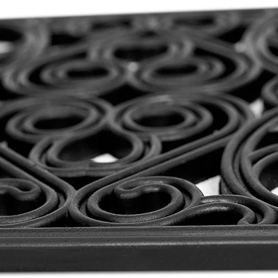 BirdRock Home Rubber Stepping Stone Tiles - 12 X 12" - Set Of 3 - Black 3 BirdRock Home Rubber Stepping Stone Tiles - 12 X 12" - Set Of 3 - Black - Image 3