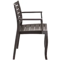 Sunnydaze Decor Sunnydaze Polypropylene Stackable Illias Outdoor Patio Arm Chair -Garden Furniture Store GUEST 12dbca2f 80b3 4c25 94e0 b40f1e1430c5