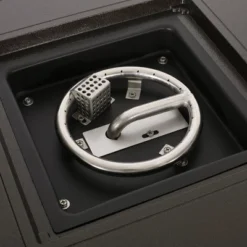 Darius 5pc Outdoor Set With 4 Wicker Swivel Chairs & Fire Pit Set - Brown/Navy/Hammered Bronze - Christopher Knight Home -Garden Furniture Store GUEST 12e7e51f 41dd 4c3f 8dc9 721b98abe36d