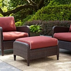 Kiawah Outdoor Wicker Ottoman - Crosley 13 Kiawah Outdoor Wicker Ottoman - Crosley -Garden Furniture Store GUEST 13074a1b 8c9d 43c7 b428 4225d5b84aca
