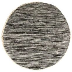 Northlight 18" Striped Cream And Black Outdoor Woven Pouf Ottoman -Garden Furniture Store GUEST 13448786 16b9 40aa b561 47e91811ffb3
