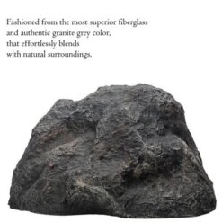 Gardenised Decorative Outdoor Weather-Resistant Artistic Artificial Faux Stone Rock, Garden Patio Granite Grey Fiberglass Stone -Garden Furniture Store GUEST 1427dd2f 5fb4 4b39 bb41 c05fbf668584