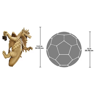 Design Toscano Dread, The Dangling Dragon Wall Sculpture 2 Design Toscano Dread, The Dangling Dragon Wall Sculpture - Image 2