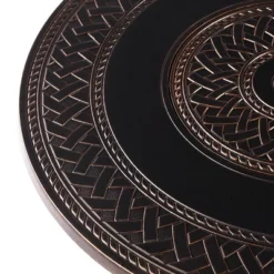 5pc Outdoor Dining Set With 34" Aluminum Round Weave Design Fire Table, Deep Seating Swivel Rocking Chairs & Covers - Oakland Living -Garden Furniture Store GUEST 15e02385 97e9 428e 8690 2c9d15b50ef9