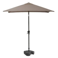 9' Square Titling Market Patio Umbrella With Base - CorLiving -Garden Furniture Store GUEST 16cbf3e9 8ed9 4a7f 9eef 487b73f9a3cc
