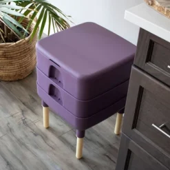 FCMP Outdoor Essential Living 6 Gallon UV Protected Plastic Worm Composter Bin Storage Container Box With 2 Trays For Garden And Home, Plum 6 FCMP Outdoor Essential Living 6 Gallon UV Protected Plastic Worm Composter Bin Storage Container Box With 2 Trays For Garden And Home, Plum -Garden Furniture Store GUEST 16f6e98d 7fec 4bbd b29b 4feac5ba8338