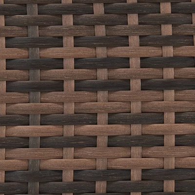 6pc Wicker Outdoor Conversation Set With Cushions - Orange - EDYO LIVING 19 6pc Wicker Outdoor Conversation Set With Cushions - Orange - EDYO LIVING - Image 19