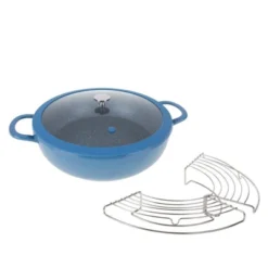 Curtis Stone 4.5QT Cast Aluminum Multi-Pan W/Lid And Rack Refurbished -Garden Furniture Store GUEST 1771d477 30cd 4db5 88b9 1a8da409b319