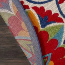 Nourison Aloha Transitional Floral Outdoor Rug -Garden Furniture Store GUEST 1840ea33 94ef 45d0 9b10 6616fcf5091d