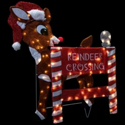 Northlight 36" LED Lighted Rudolph Reindeer Crossing Outdoor Christmas Sign Decoration -Garden Furniture Store GUEST 18b81535 6f75 467d a4d7 e27755068ca8