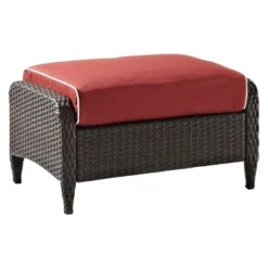 Kiawah Outdoor Wicker Ottoman - Crosley 21 Kiawah Outdoor Wicker Ottoman - Crosley -Garden Furniture Store GUEST 1955bb4a 07b6 4302 9648 c19c0b595cbe