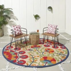 Nourison Aloha Transitional Floral Outdoor Rug -Garden Furniture Store GUEST 1967971d 3f28 419e a78c 86ae8631518e