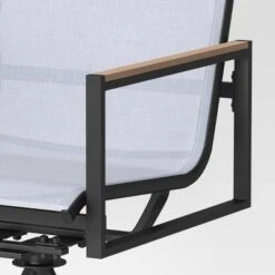 2pc Henning Swivel Outdoor Patio Dining Chairs Rocking Chairs Black - Project 62™ -Garden Furniture Store GUEST 19a9f95e abe8 4ebf a614 b298701d091f