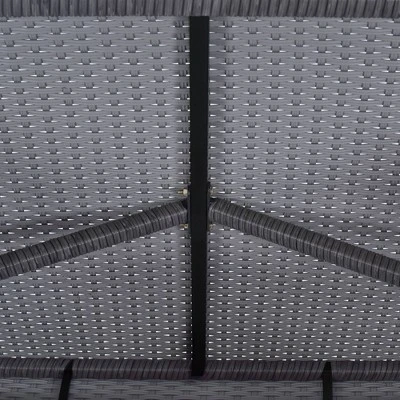 5pc Outdoor Rattan Bar Set With Stools & Cushions- Gray - WELLFOR 13 5pc Outdoor Rattan Bar Set With Stools & Cushions- Gray - WELLFOR - Image 13