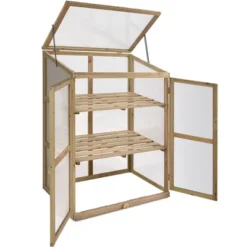 Costway Garden Portable Wooden GreenHouse Cold Frame Raised Plants Shelves Protection -Garden Furniture Store GUEST 1a69333b 24f8 4e99 b9ae 587cf51f8236