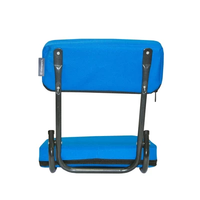 Stansport Steel Frame Foldable Coliseum Seat - Blue 3 Stansport Steel Frame Foldable Coliseum Seat - Blue - Image 3