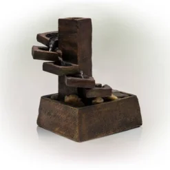 11" Resin Tiered Stone Eternity Tabletop Fountain Brown - Alpine Corporation 9 11" Resin Tiered Stone Eternity Tabletop Fountain Brown - Alpine Corporation -Garden Furniture Store GUEST 1b5ca965 4a3a 489b 8604 4f3e1e26a9c3