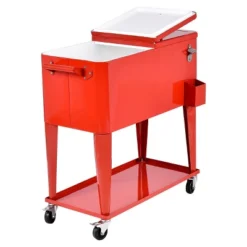 Costway 80-quart Cooler Beer Cart Outdoor Entertaining Rolling Party Steel Bar Bistro -Garden Furniture Store GUEST 1c6a2ceb a9d2 4d57 9b3e dc18990d814d