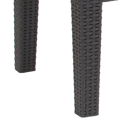 Emma And Oliver Outdoor Rattan Coffee Table 4 Emma And Oliver Outdoor Rattan Coffee Table - Image 4