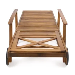 Perla 3pc Outdoor Acacia Wood Chaise Lounge Set With Cushions - Teak/Orange - Christopher Knight Home -Garden Furniture Store GUEST 1f7157b6 fb72 497e 9922 0cd02c2a49be