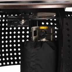 5pc Set With 44" Round Outdoor Aluminum Fire Table & Four Swivel Rocking Chairs & Wind Blocker Lid - Oakland Living -Garden Furniture Store GUEST 20cb157b 70d0 48f6 a83d 6557a0159545