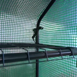 Outsunny Walk-in Greenhouse For Outdoors With Roll-up Zipper Door, 18 Shelves, PE Cover, Heavy Duty Humidity Seal, 95.25" X 70.75" X 82.75" -Garden Furniture Store GUEST 210a35b0 1f33 4e49 810d 30ad22bc9ce1