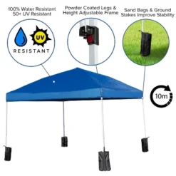 Flash Furniture 10'x10' Pop Up Event Canopy Tent With Wheeled Case And Folding Bench Set - Portable Tailgate, Camping, Event Set 11 Flash Furniture 10'x10' Pop Up Event Canopy Tent With Wheeled Case And Folding Bench Set - Portable Tailgate, Camping, Event Set -Garden Furniture Store GUEST 23078d2b b5fe 4088 a843 80045bc7adbf