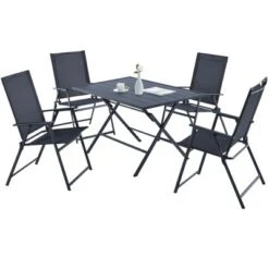 Costway 5 PCS Patio Dining Furniture Set Armchairs Folding Table No Assembly -Garden Furniture Store GUEST 2344fddd dbfa 441b 8798 2d8686637345