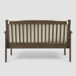 Casa Acacia Wood Loveseat - Gray/Cream - Christopher Knight Home 5 Casa Acacia Wood Loveseat - Gray/Cream - Christopher Knight Home -Garden Furniture Store GUEST 235a9aca 7146 45eb 8f37 ef7c7bfa7acb